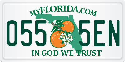 FL license plate 0555EN