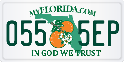 FL license plate 0555EP