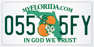 FL license plate 0555FY