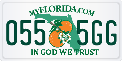 FL license plate 0555GG
