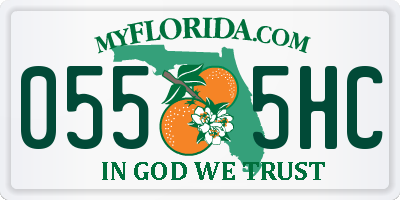 FL license plate 0555HC