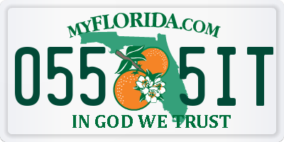 FL license plate 0555IT