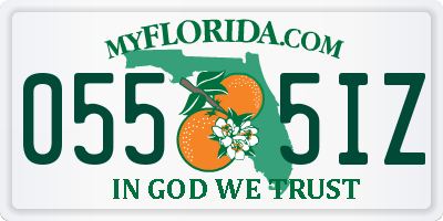 FL license plate 0555IZ