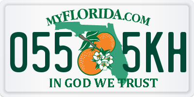 FL license plate 0555KH