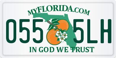 FL license plate 0555LH