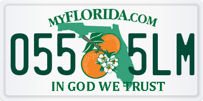 FL license plate 0555LM