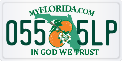 FL license plate 0555LP