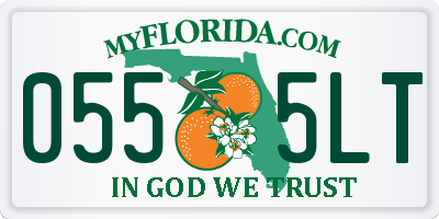 FL license plate 0555LT