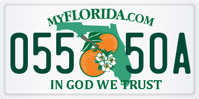 FL license plate 0555OA
