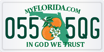FL license plate 0555QG