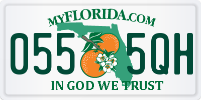 FL license plate 0555QH