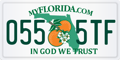 FL license plate 0555TF