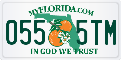 FL license plate 0555TM
