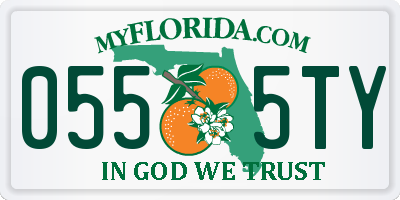 FL license plate 0555TY