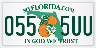 FL license plate 0555UU