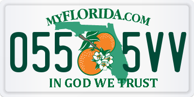 FL license plate 0555VV
