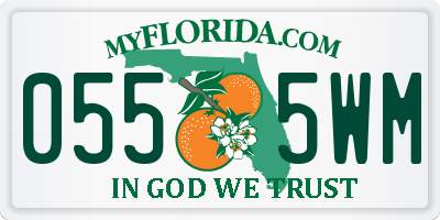 FL license plate 0555WM
