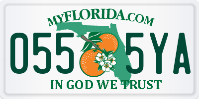 FL license plate 0555YA