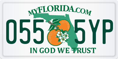 FL license plate 0555YP