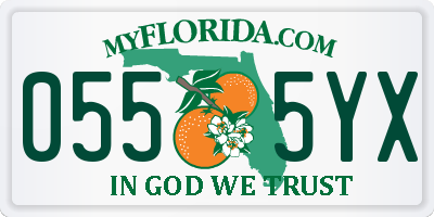FL license plate 0555YX