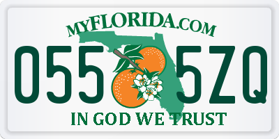 FL license plate 0555ZQ