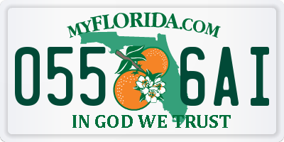 FL license plate 0556AI
