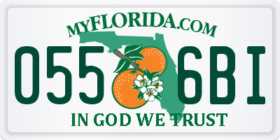 FL license plate 0556BI