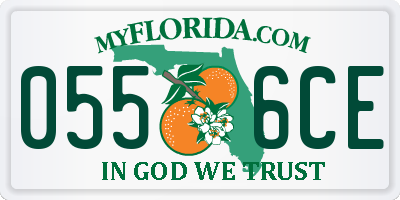 FL license plate 0556CE