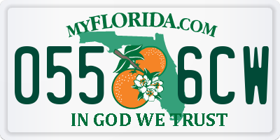 FL license plate 0556CW