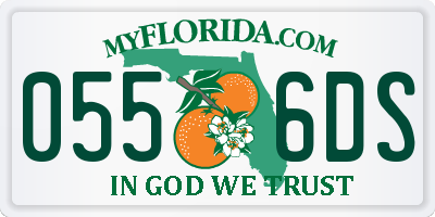 FL license plate 0556DS