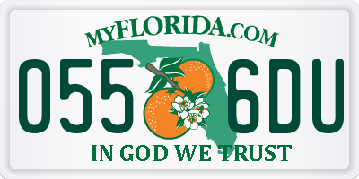FL license plate 0556DU