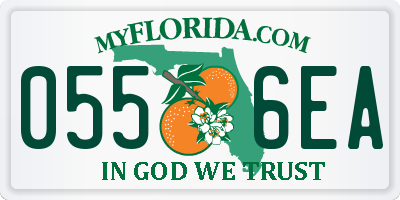 FL license plate 0556EA