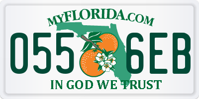 FL license plate 0556EB