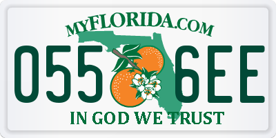FL license plate 0556EE