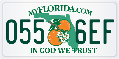 FL license plate 0556EF