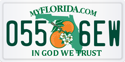 FL license plate 0556EW