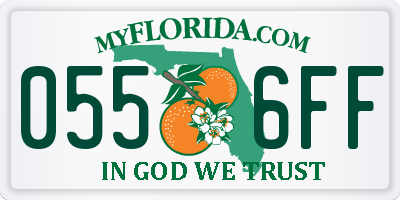 FL license plate 0556FF
