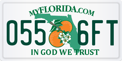FL license plate 0556FT