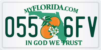 FL license plate 0556FV