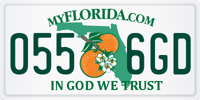 FL license plate 0556GD