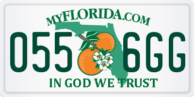 FL license plate 0556GG