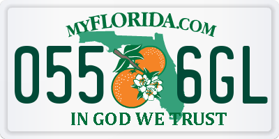 FL license plate 0556GL
