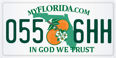 FL license plate 0556HH