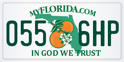 FL license plate 0556HP