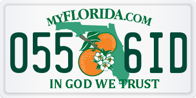 FL license plate 0556ID