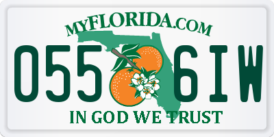 FL license plate 0556IW