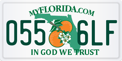 FL license plate 0556LF