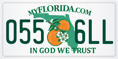 FL license plate 0556LL