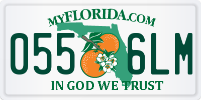 FL license plate 0556LM