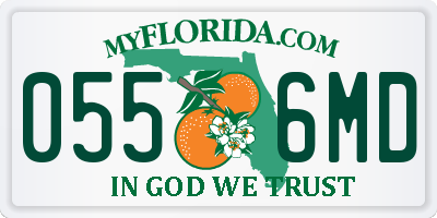 FL license plate 0556MD